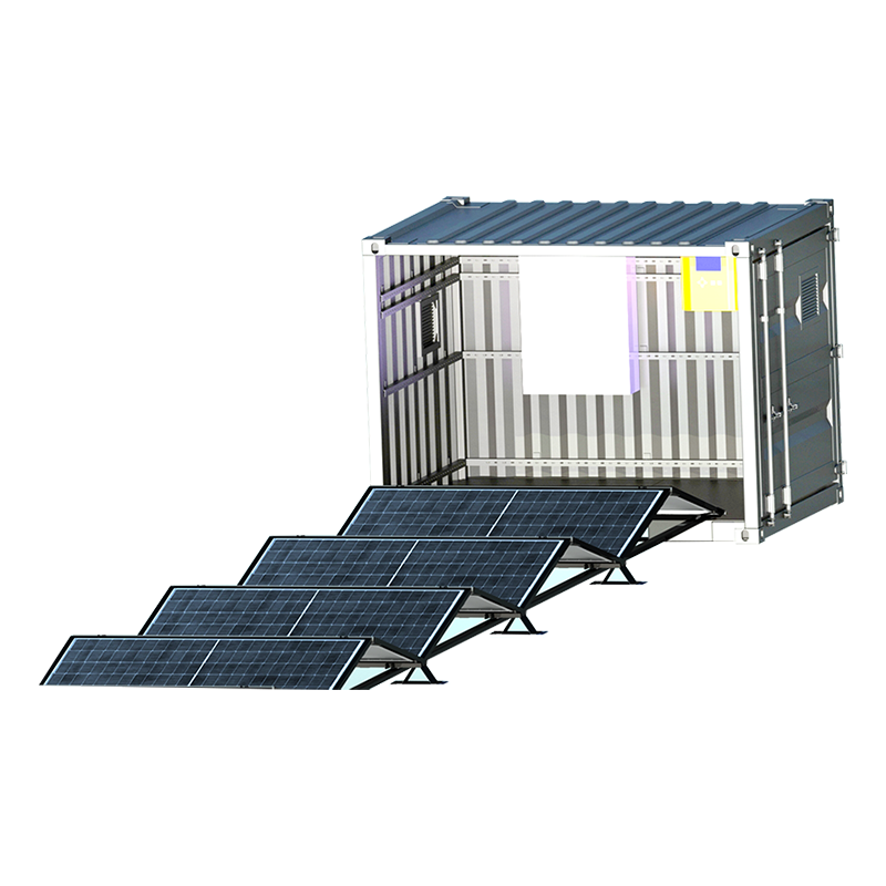 Container solar fotovoltaic (tip șină)
